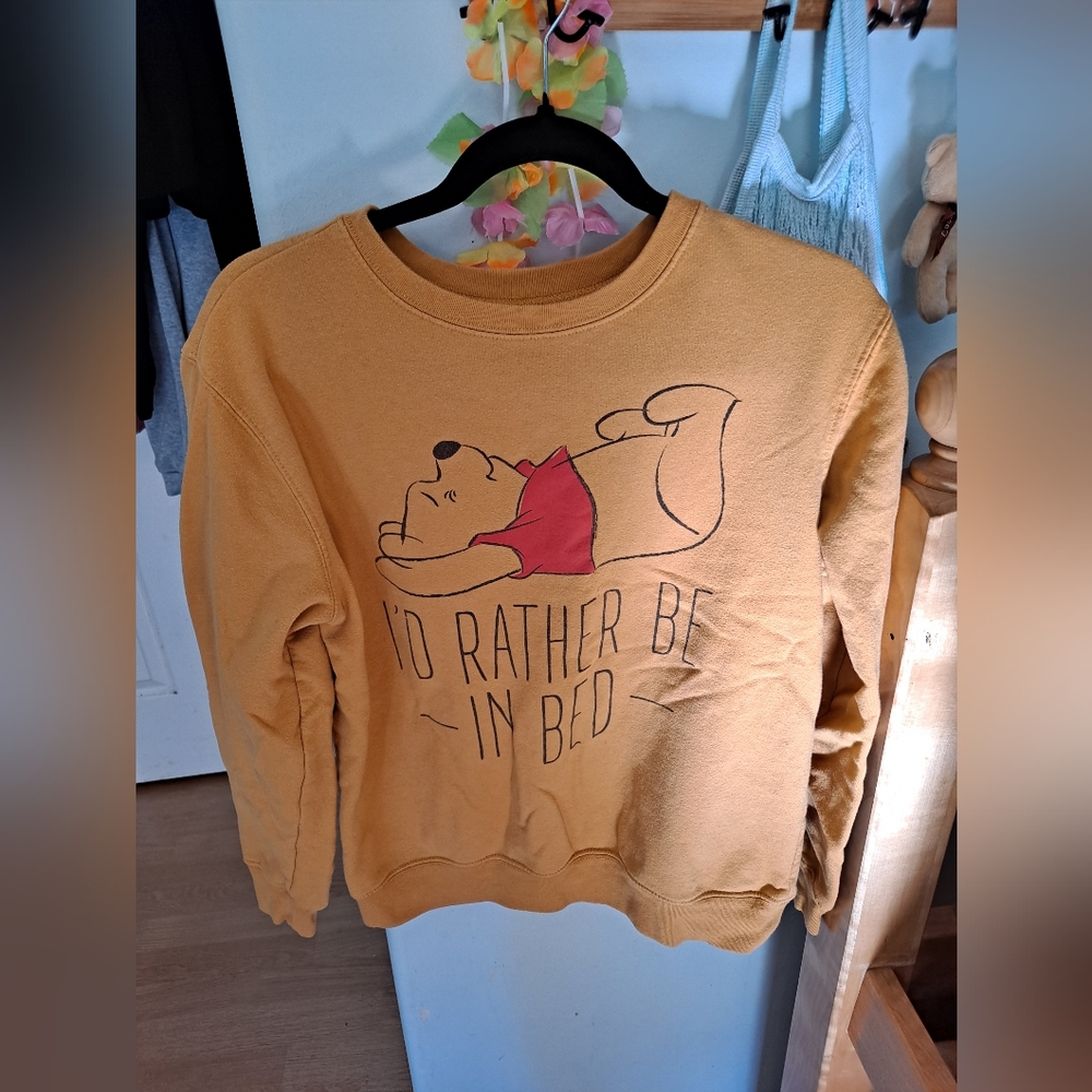 Disney Winnie the Pooh Beah Gold Sweatshirt